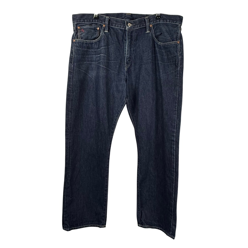 Polo Ralph Lauren 867 Classic Fit Straight‎ Leg Dark Jeans Wash Mens 38x30